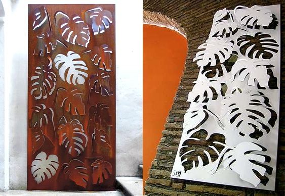 Plantas decorativas de aço