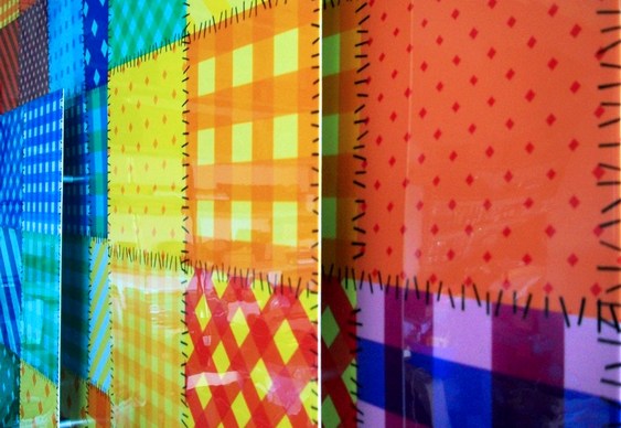 Imitação de patchwork em metal 3D