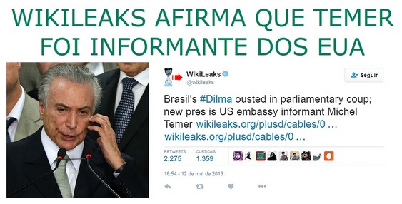 Temer usurpador infiltrado