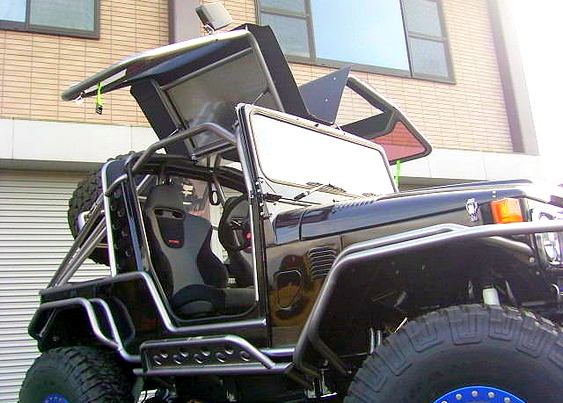 Jeep com portas customizadas