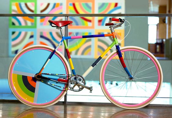 Bike com pintura artística