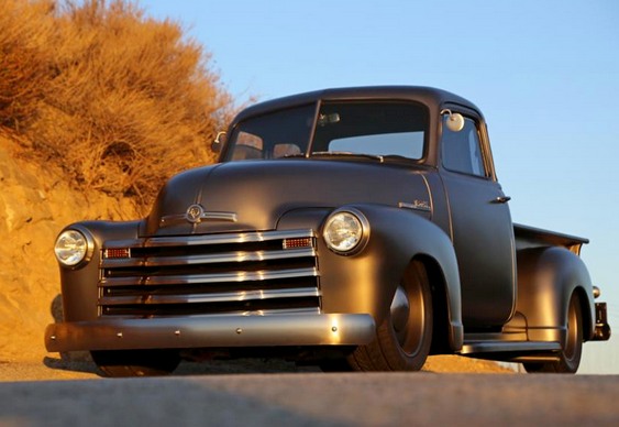 Picape da década de 1950 Pick-up Chevrolet antiga