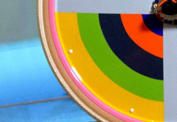 Roda de bicicleta colorida Bike com cores vibrantes