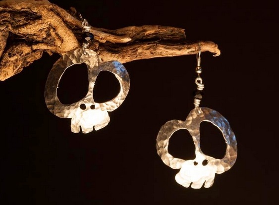 Joias de caveiras Artesanato com alumínio