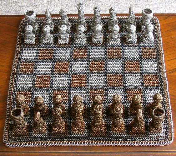 Jogo de xadrez artesanal