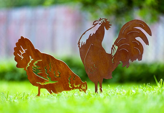 Decoração de gramado e jardim