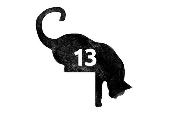 Gato em placa com número de casa
