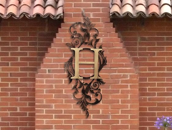 Painel com monograma ou logomarca