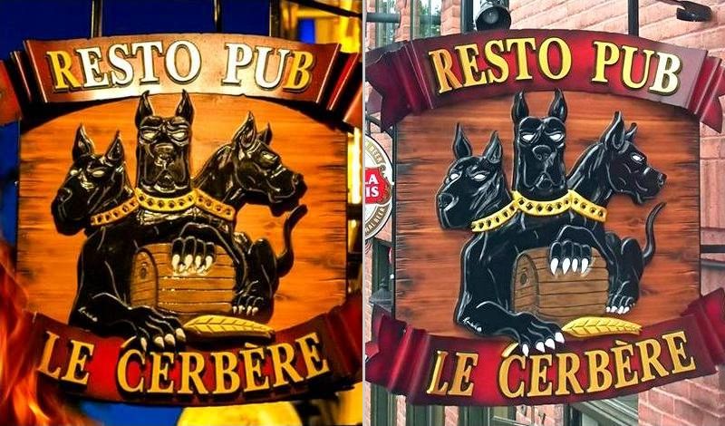 Letreiro dupla face para fachada de bar