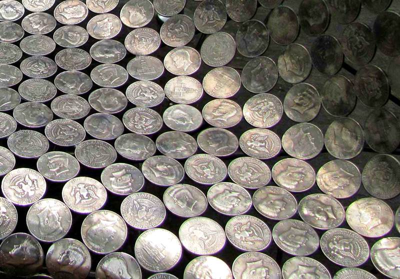 Reciclagem com moedas soldadas Forro de moedas para sofás