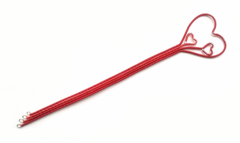 Fio vermelho de alumínio