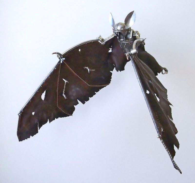 Decoração gótica com morcego Morcego steampunk
