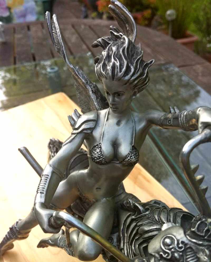 Mulher sensual de moto