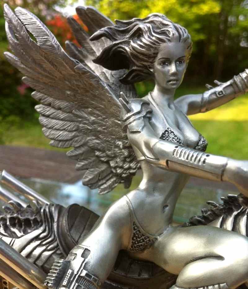 Mulher sensual de moto HD