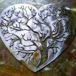 Corações com Árvores da Vida para decorar as paredes
