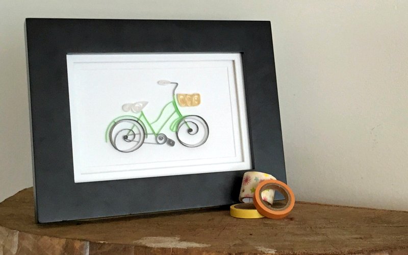 Obra de arte sobre ciclismo