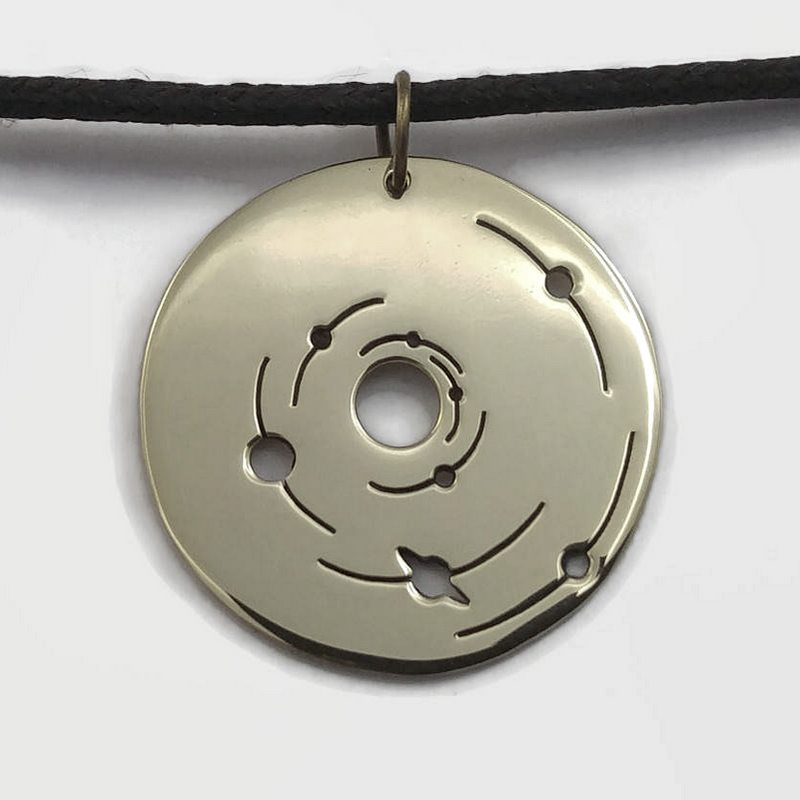 Medalha de metal para cordão