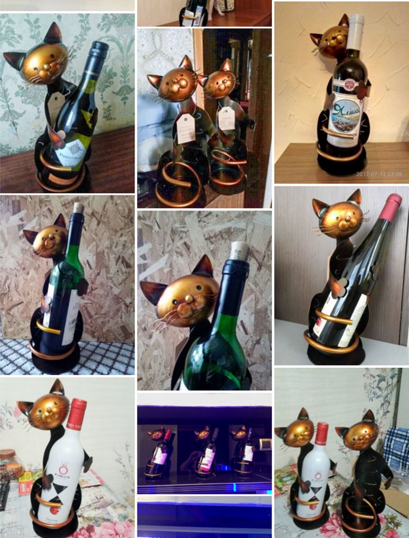 Rack de gato para garrafa de vinho