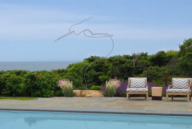 Escultura para decorar piscina Mulher dando um mergulho