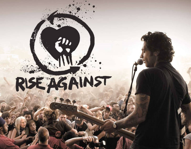 Logo da banda de rock Rise Against Rise Against punk rock hardcore