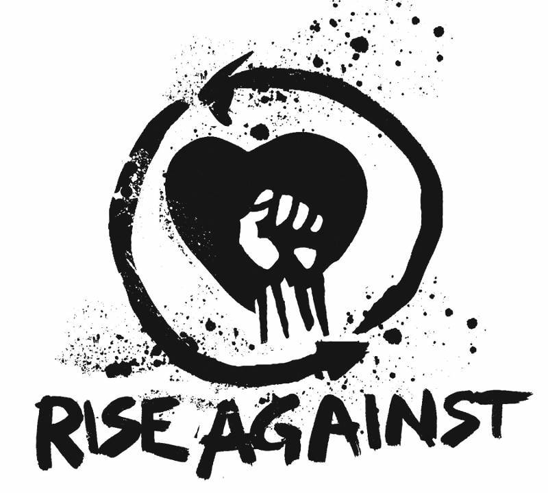 Símbolo de banda de rock Logo Rise Against Band