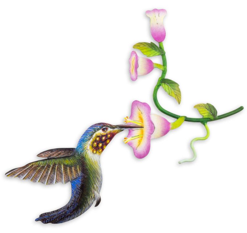 Colibri colorido de metal