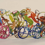 Escultura esportiva celebra a maior prova de ciclismo do mundo