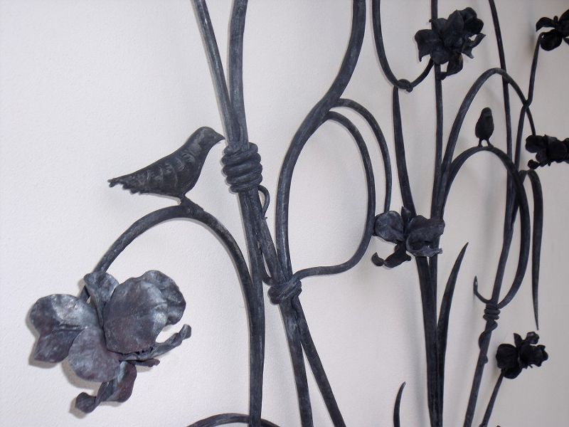 Pássaros em ferro forjado Escultura para decorar casa