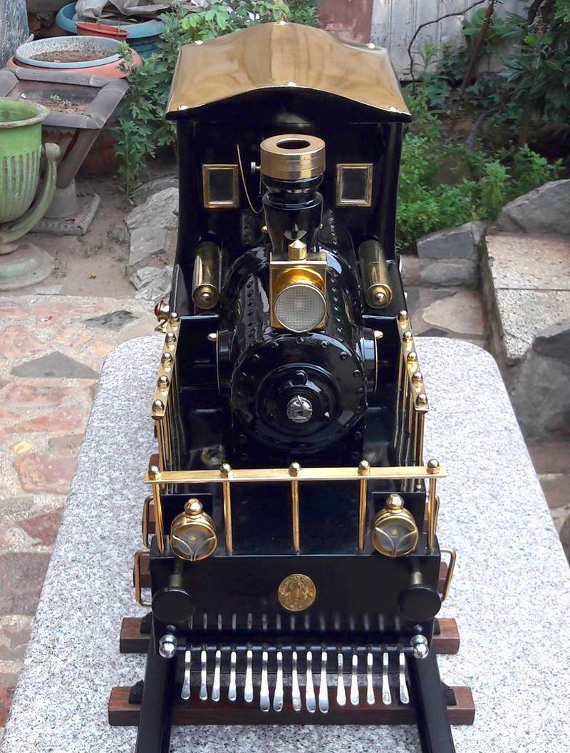 Maria Fumaça - caixinha de música Locomotiva steampunk