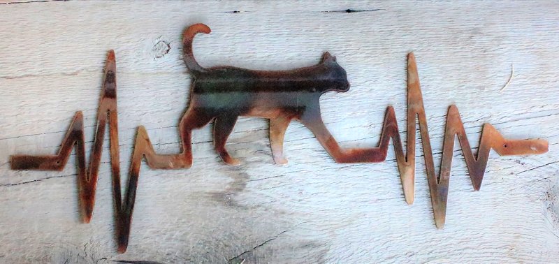 Painel de parede com gato