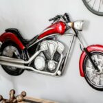 Harley-Davidson em painel 3D de metal para paredes