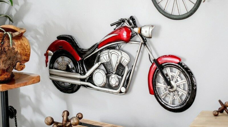 Escultura de motocicleta para paredes