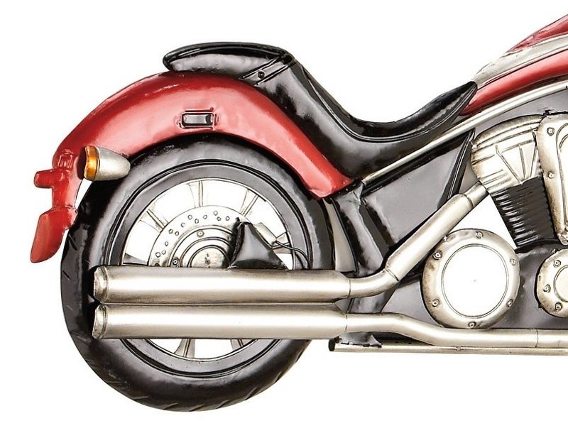 Painel com motocicleta de metal Escultura de moto Harley-Davidson