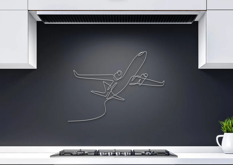 Escultura para fãs da aviação