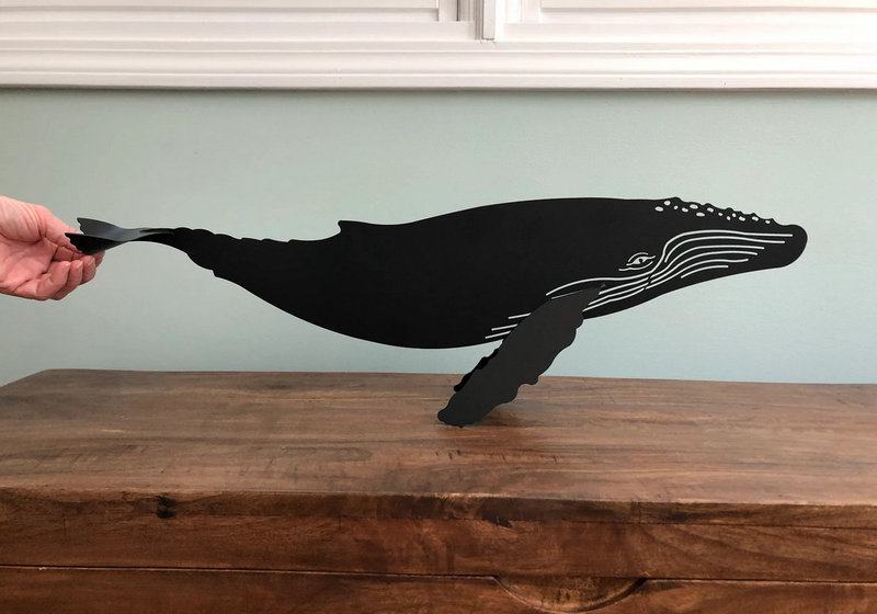 Baleia em escultura de prateleira