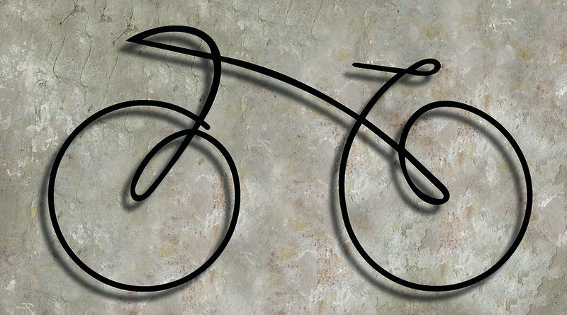 Painel de bike em ferro forjado